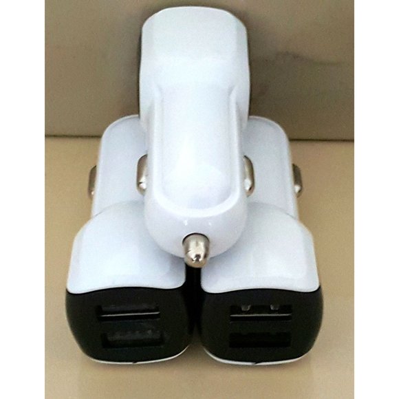 3Pack Dual Port Car Phone Charger with LED charging ports - Picture 2 of 3